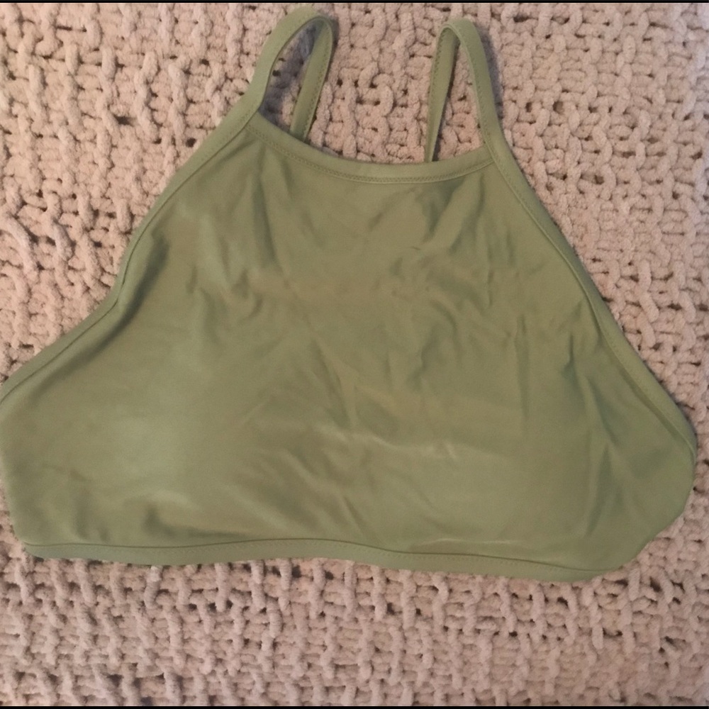 NWOT aerie high neck bathing suit top